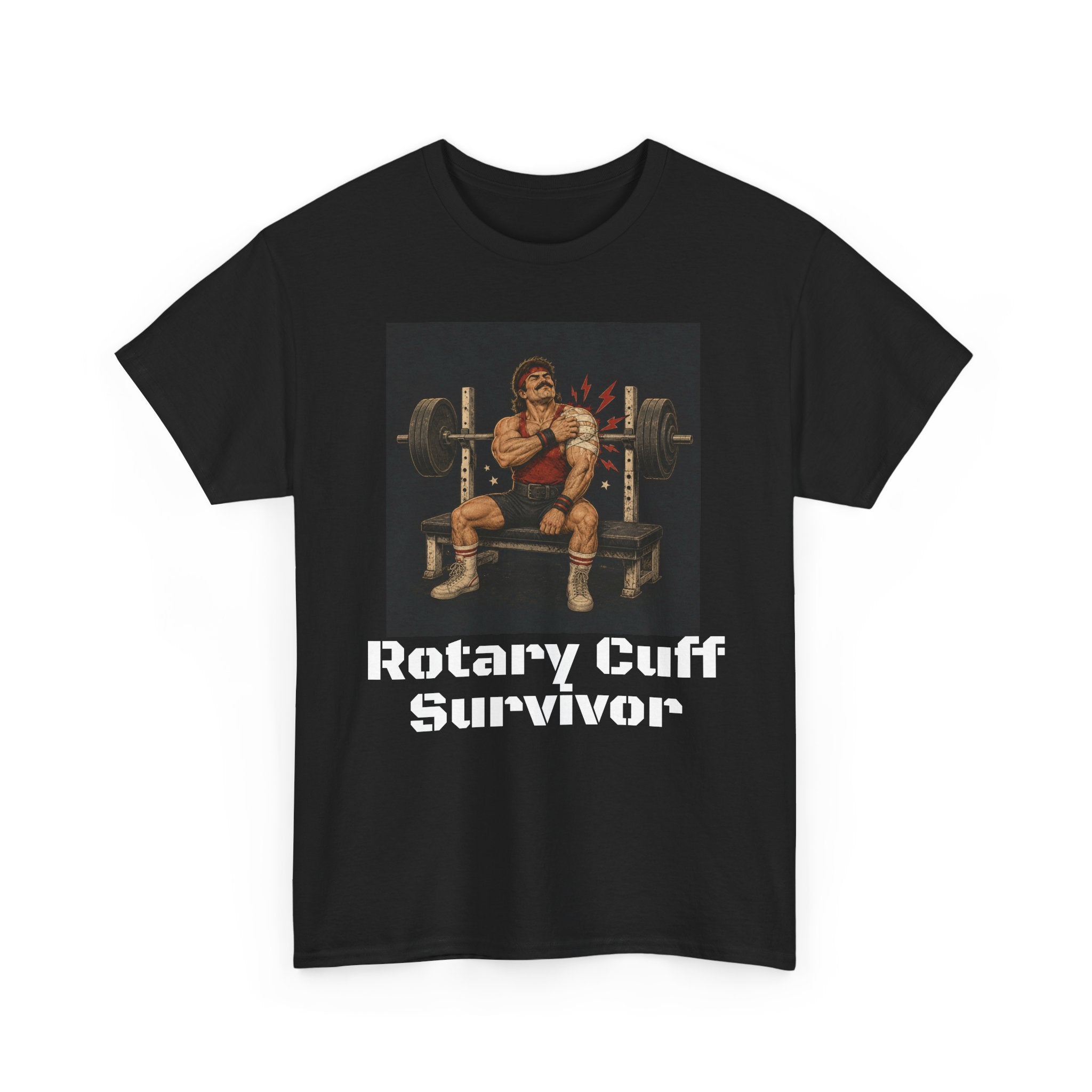 Rotary Cuff Survivor T-shirt - Funny Gym T-shirts