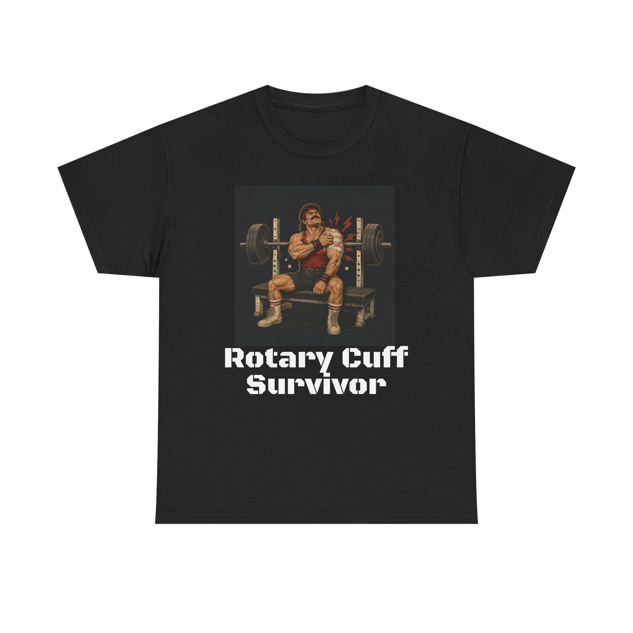 Rotary Cuff Survivor T-shirt - Funny Gym T-shirts